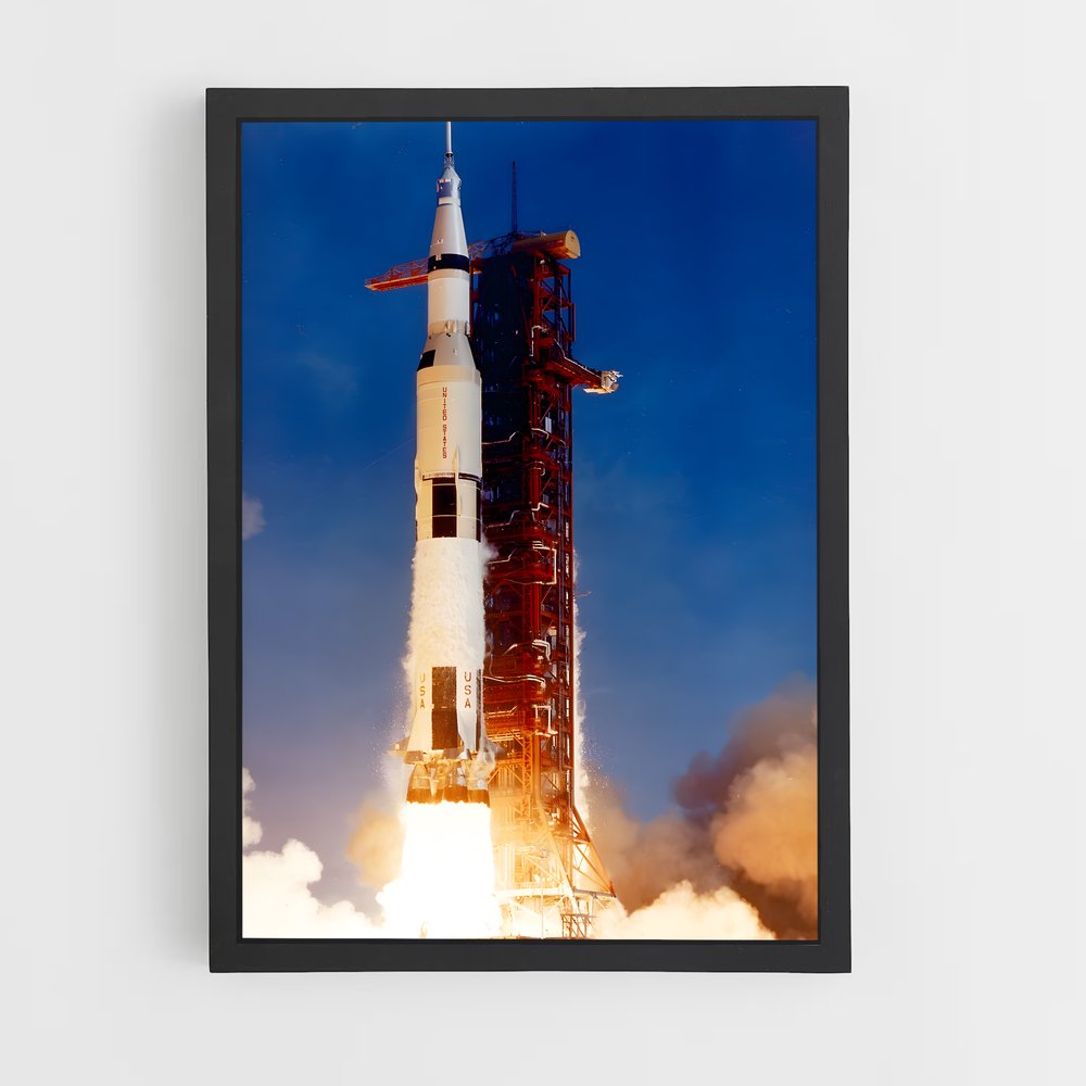 Poster Mission Lunaire – affiche Missions spatiales (vue 2)